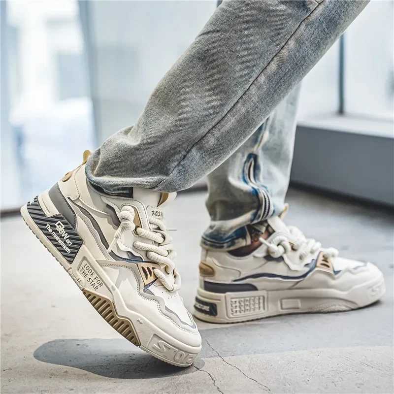 Athletic Shoes Fashion Mens Sneakers New Casual Shoes Lace Up Sport Running Shoes Platform Vulcanized Shoe Training Shoes Tenis Masculino Z240924