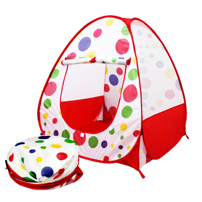 Children Kids Play Tents Outdoor Garden Folding Portable Toys Tent Indoor Outdoor Pop Up Multicolor Independent House 90*90*90CM