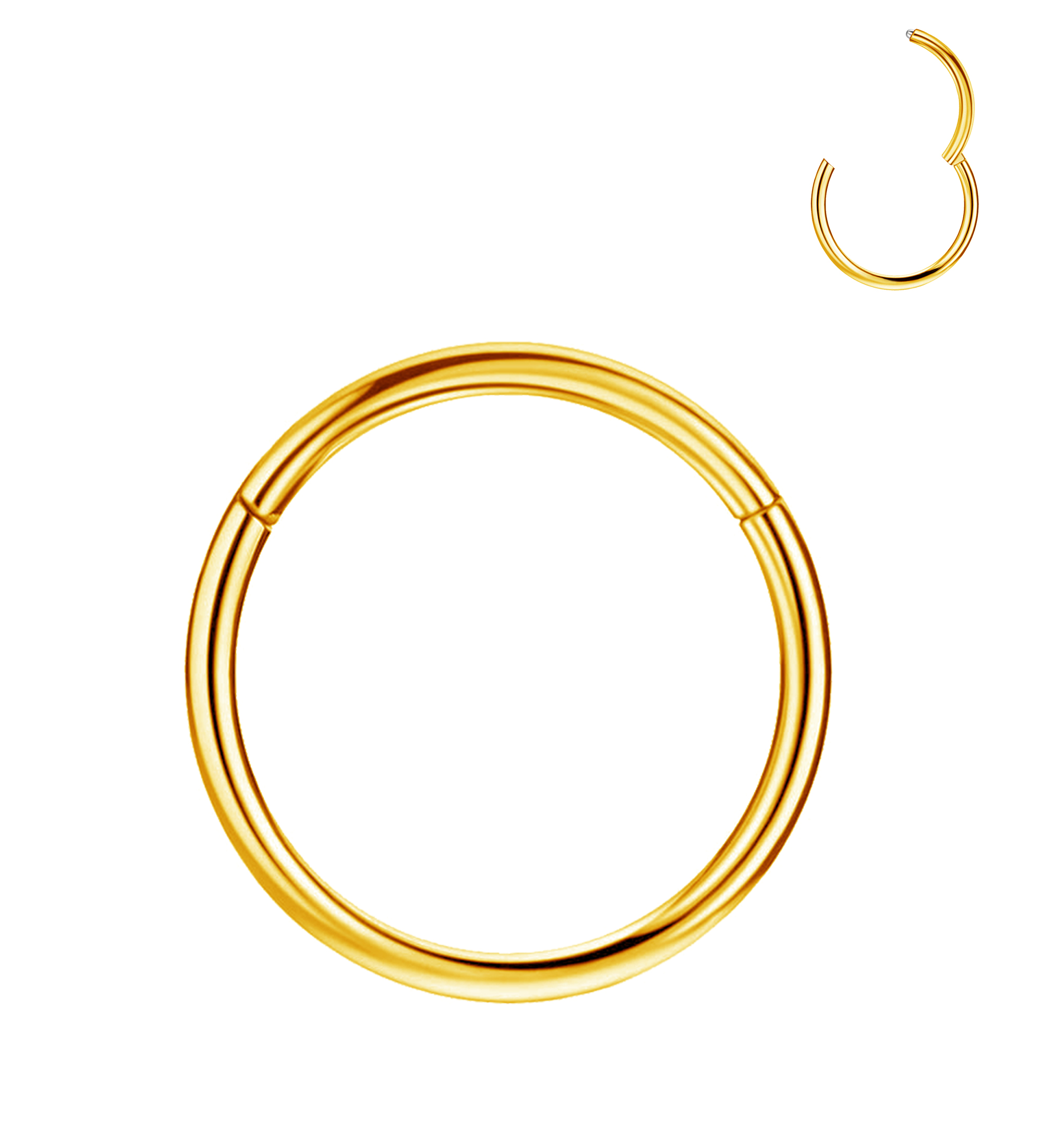TUPMI Titanium Nose Rings Hoops 18G Hinged Nose Piercing Hoop G23 Septum Click Nose Rings Lip Rook Lobe Tragus Helix Daith Conch Cartilage Hoop Earrin