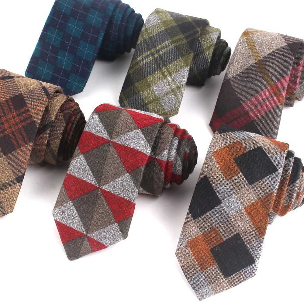 New Cotton Ties Casual Skinny Necktie For Party Boys Girls Plaid Neck Tie Wedding Necktie For Gro Neck Wear For Men Gravata X2504071