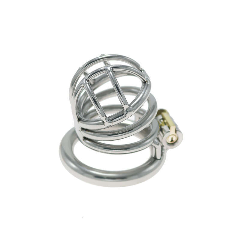 Men's chastity lock, stainless steel metal chastity device, worn outdoors, penis cage, bird binding sex toy, adult use