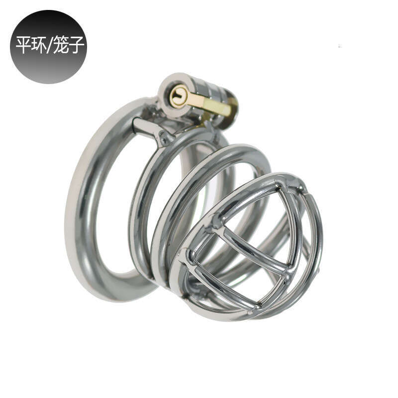 Men's chastity lock, stainless steel metal chastity device, worn outdoors, penis cage, bird binding sex toy, adult use