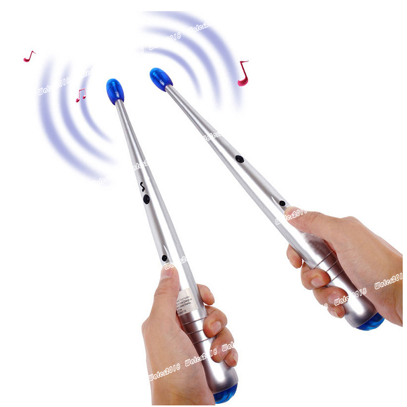 Electronic Musical Toy Drumstick Novelty Gift Educational Toy For Kids Child Children Electric Drum Sticks Rhythm Percussion Air Finger