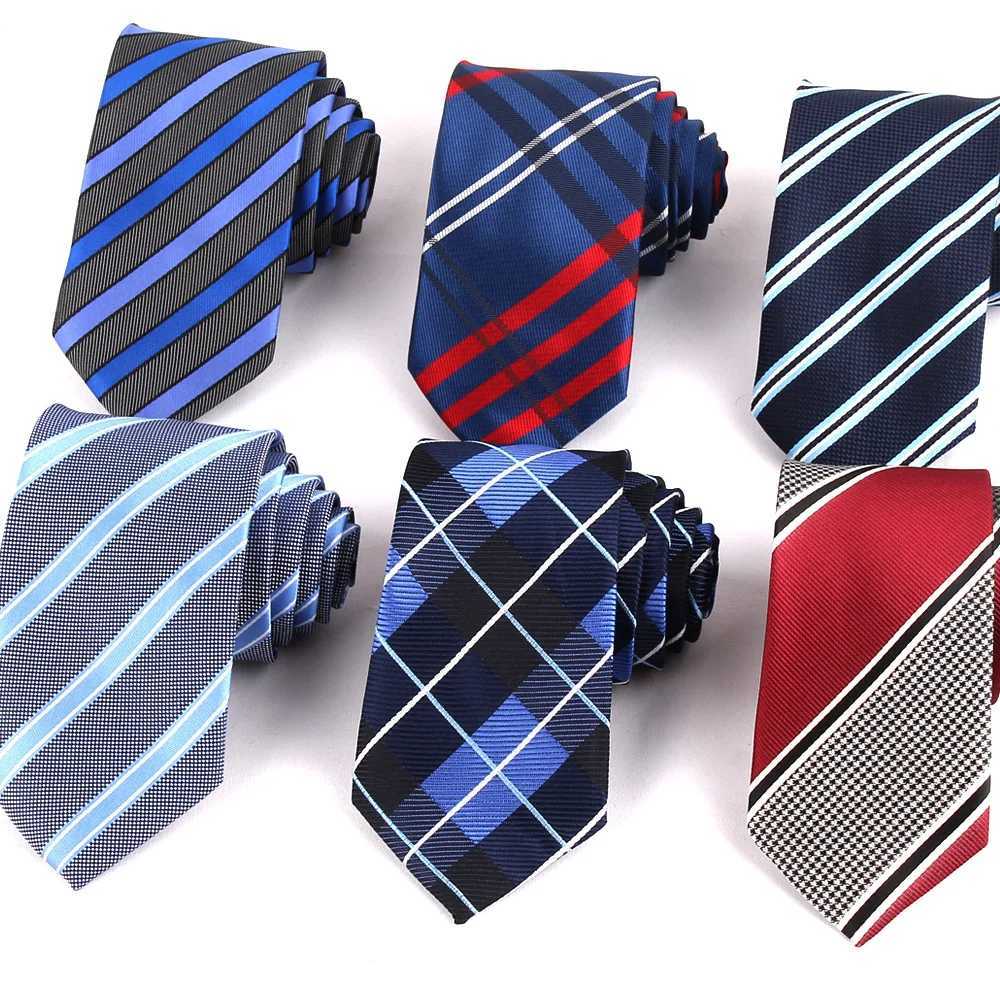 New Jacquard Plain Tie Mens Ball Striped Tie Wedding Business Advertising Set Slim Tie Mens Collar Y240925