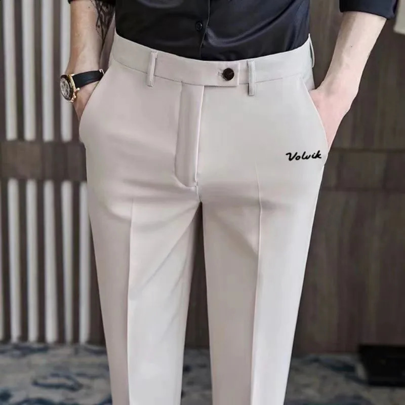 Titlesit Mens Golf Pants Autumn Clothing Fashion Leisure Business Trouser Sports 240920
