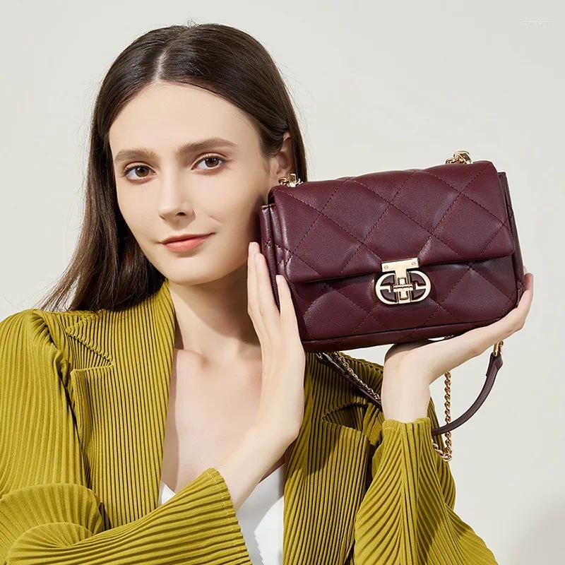 Evening Bags Women's 2024 Leather Crossbody Summer Shoulder Chain Ladies Hand Bolsos Mimbre Verano 4