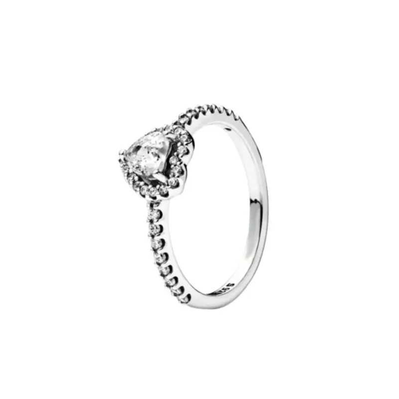 European Size 6 7 8 9 Red and White Pink Ring Womens Original Wedding Crystal Ring Luxury Jewelry Accessories Fashion Jewelry W240925
