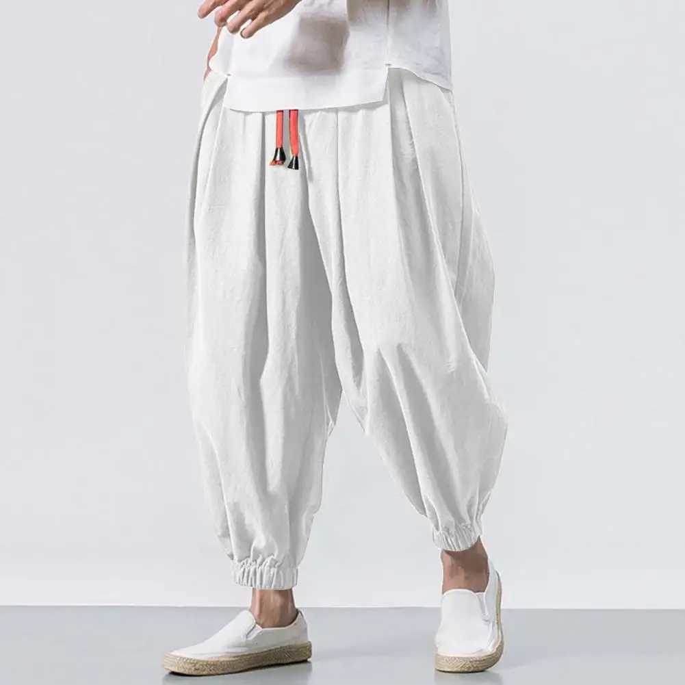 New Arrival new brushed harem pants mens loose jogging pants Japanese mens loose pants Z250328