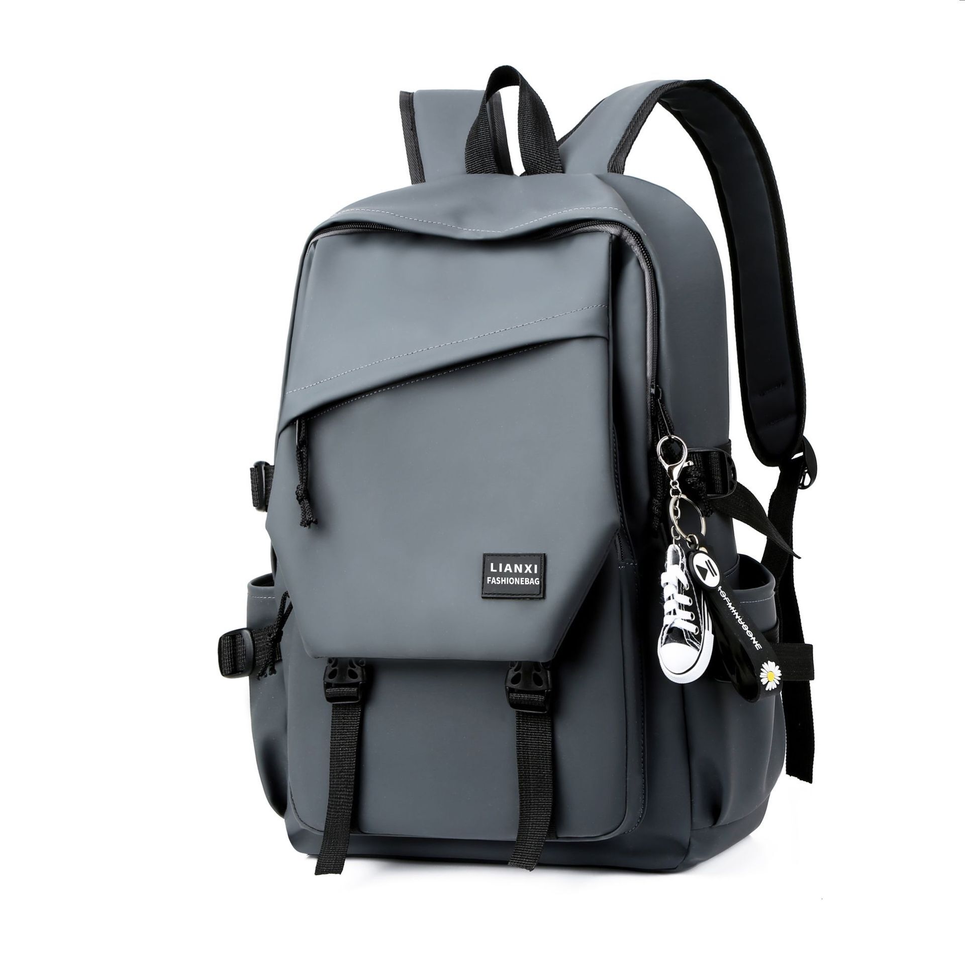 Schoolbag, college student, ins trendy campus male backpack, female Korean version, simple and versatile travel computer bag
