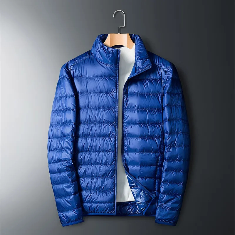 Autumn and winter ultra light white down jacket mens waterproof casual outdoor lightweight paddle jacket mens jacket 240923