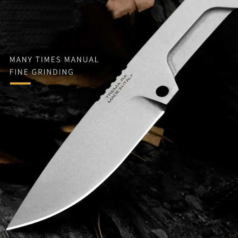 Trskt SATRE N690 steel neck knife washer hunting tactical outdoor camping knife kitchen gift EDC tool with Kydex direct shipping CL240925