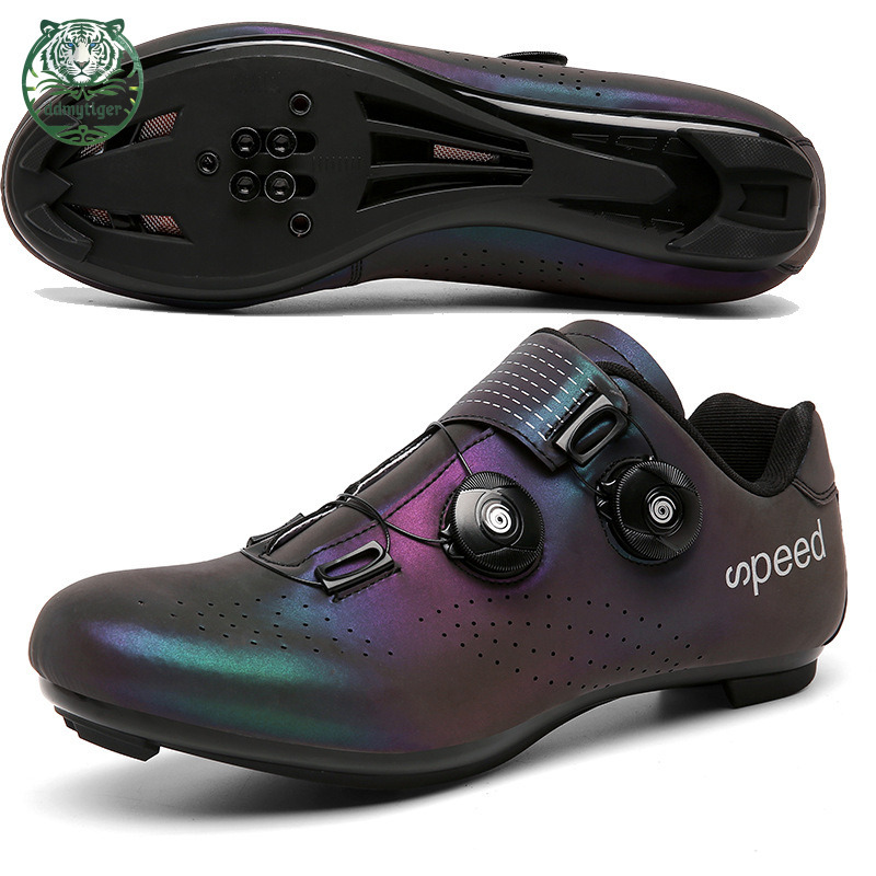 ddmytiger Professional locking men's and women's road assistance shoes, fitness spinning cycling shoes A ddmythur
