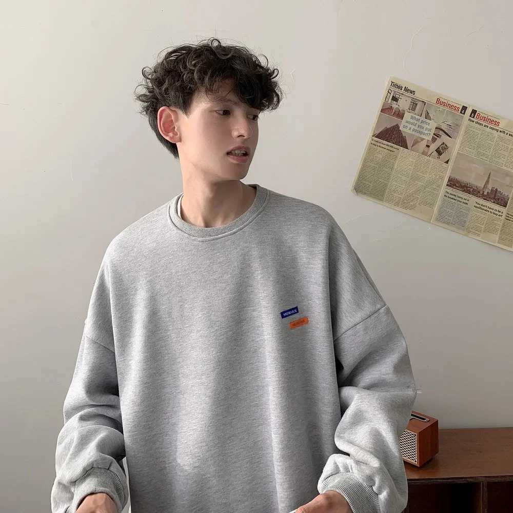 Trendy Male Sweatshirt No Hoodie Winter Round Neck Jacket Oversize Autumn/winter Style Direct From Manufacturer Thin Loose FitX240925