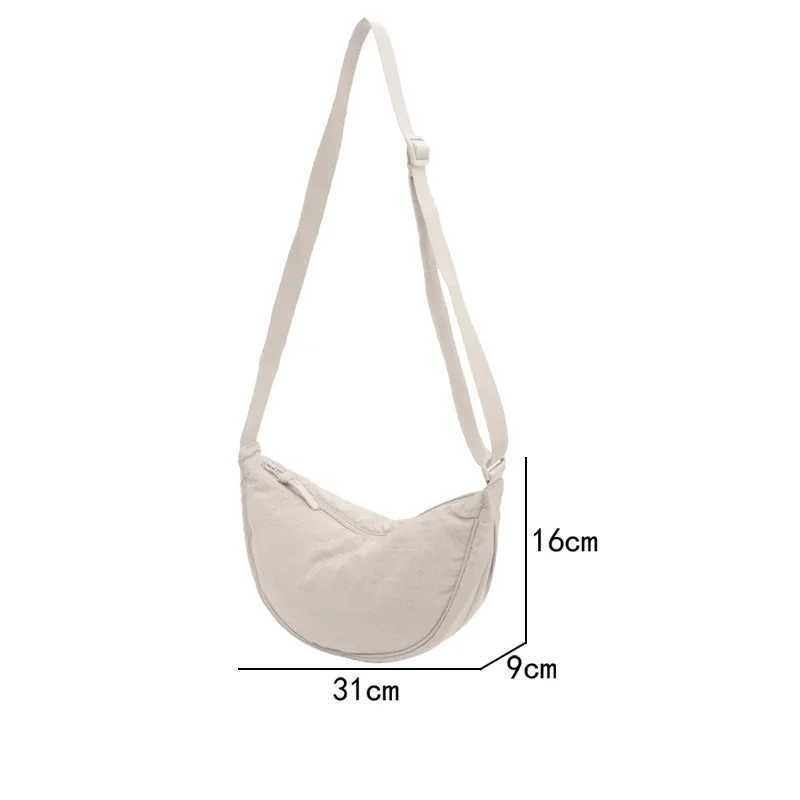 Women Design Small Nylon Crescent Moon Crossbody Messenger Bag Hobos Shoulder Bags Purse Cloth Handbags Drop Shipping /Wholesale Z240924