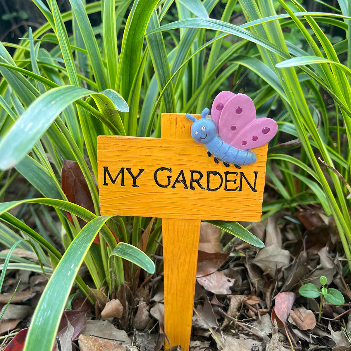 Resin Garden Stake Garden Decoration Ground Plug Ladybug Garden Decoration