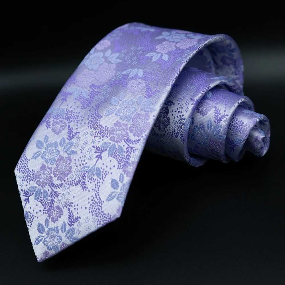 EASTEPIC 8 cm New Fashion Purple Floral Tie Men in Casual Clothes Elegant Accessory Quality Neckwear Wedding Party Flower Leaf X250407