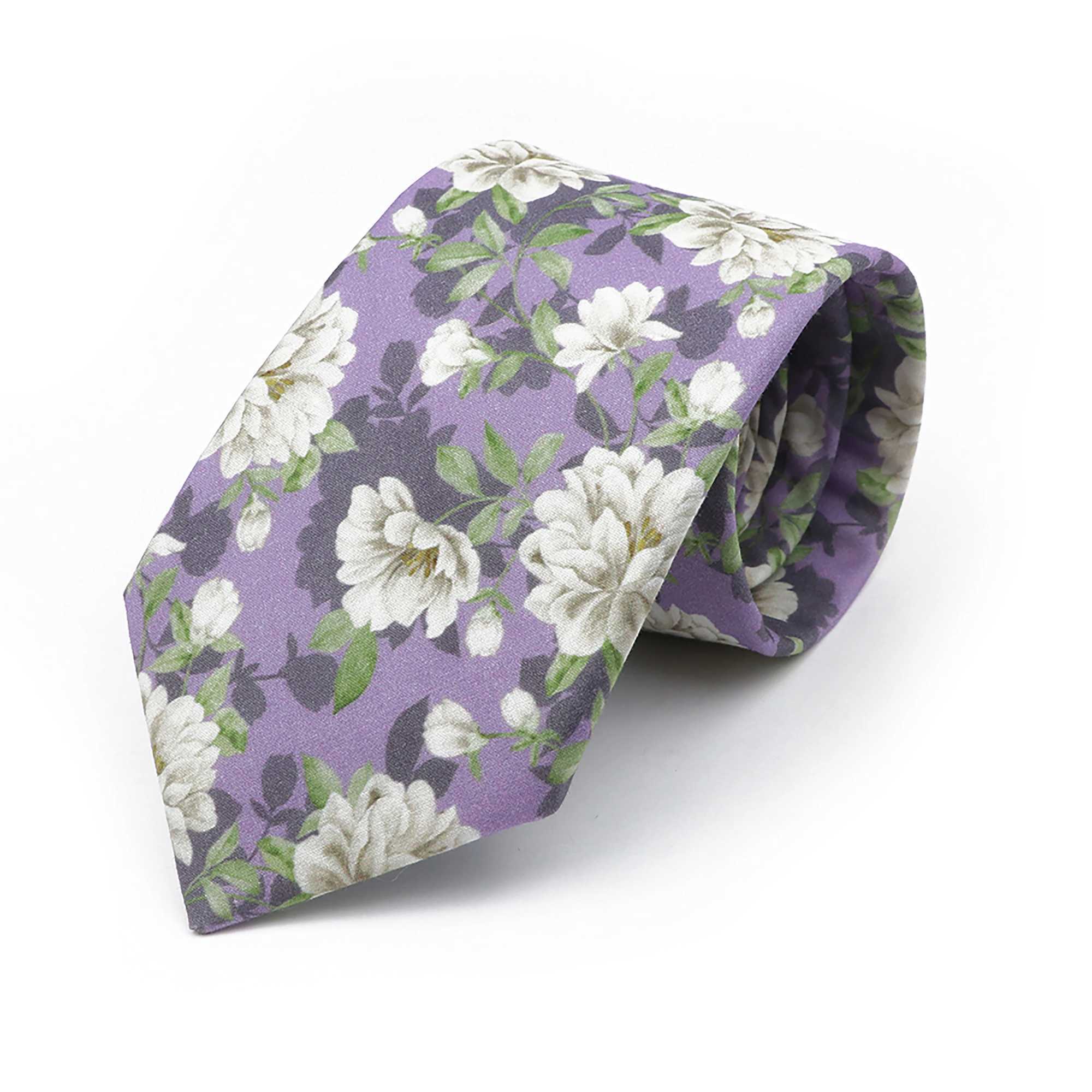47 mens floral ties elegant and beautiful printed collar tight tie suitable for wedding parties and workplaces Y240925