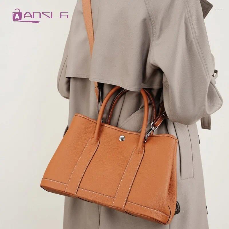 Bucket Shoulder Bag Women's Genuine Leather Crossbody Handbag - Large Capacity, Hundred Popula Style For Leisure & Shopping