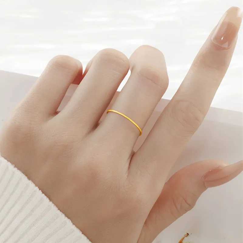 0.5mm thin matte stackable stainless steel finger joint MIDI ring suitable for girls sizes 4-9 W240925