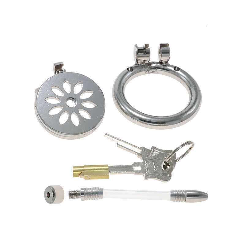 Colorful stainless steel penis cage CB chastity device chastity lock men wear sex toys adult products when going out