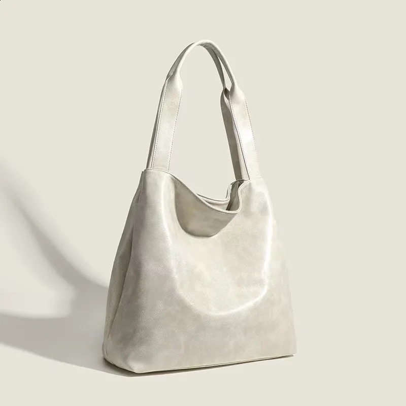 Niche er retro Maillard style bucket bag Exquisite and Versatile handbag girl bag high-end casual shoulder bag240921
