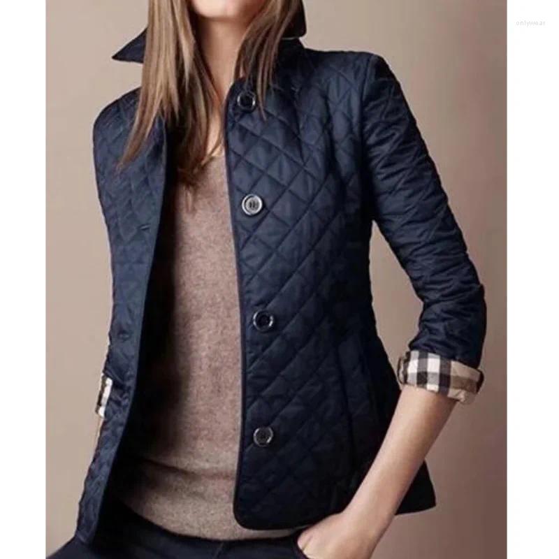 Women's Trench Coats Autumn And Winter Lapel Dress Slim Small Cotton Jack Female Temperament Silk Oversized Fashion Single-breasted
