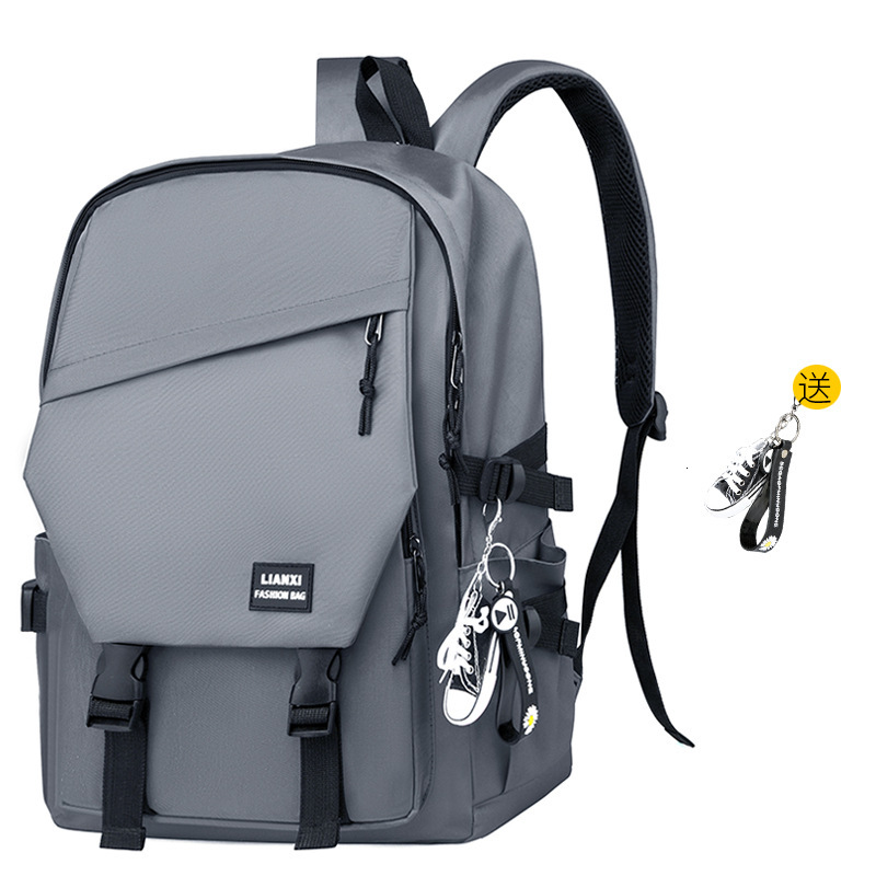 Schoolbag, college student, ins trendy campus male backpack, female Korean version, simple and versatile travel computer bag