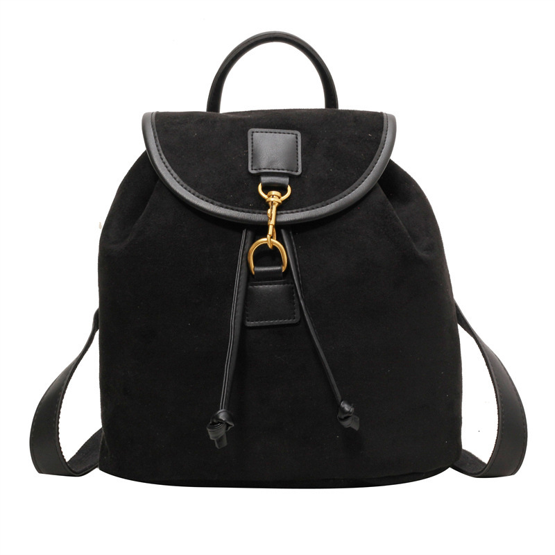 2024 New Designer Backpack Women's Large Capacity Western Velvet Multi functional Leisure Small Backpack