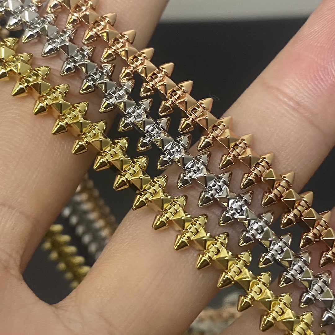 clash necklace designer for women gold necklace length 50-55CM rose gold silver top counter quality gold plated jewelry 004