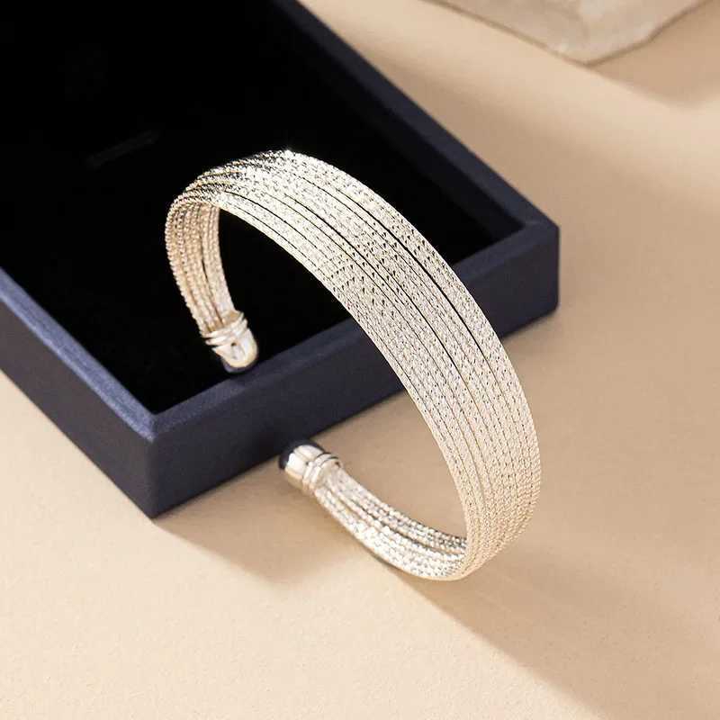 Circular Opening Bracelet For Women Silver Gold-plated Party Holiday Gift Fashion Jewelry Accessories B046X240925
