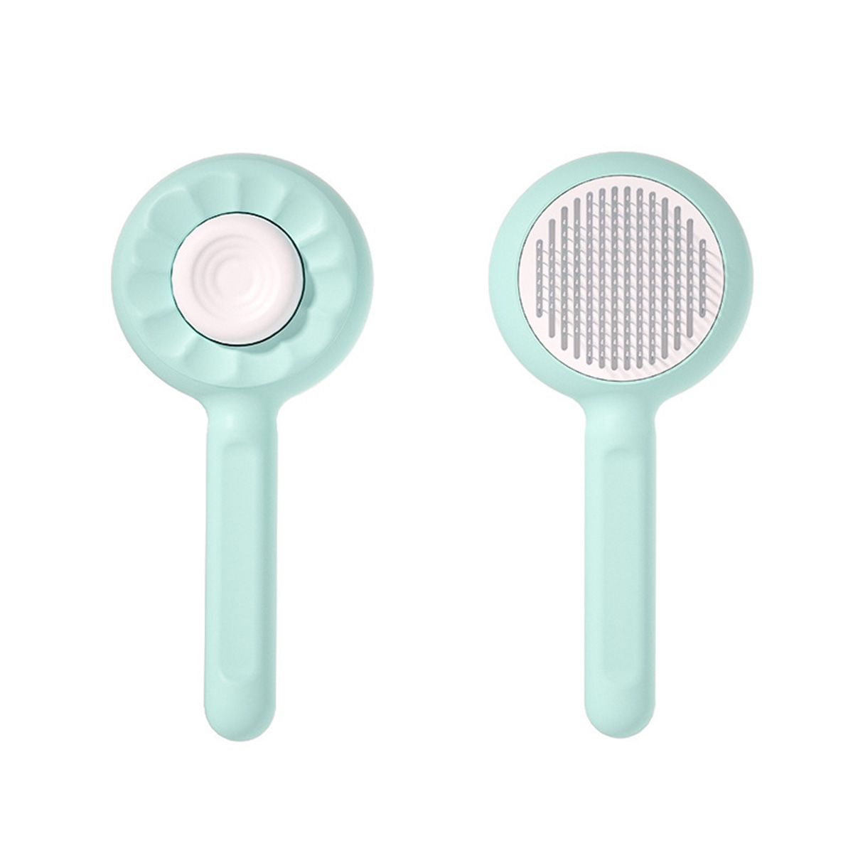Halloween Pet flea comb dog cat comb floating hair removal brush one click hair removal comb