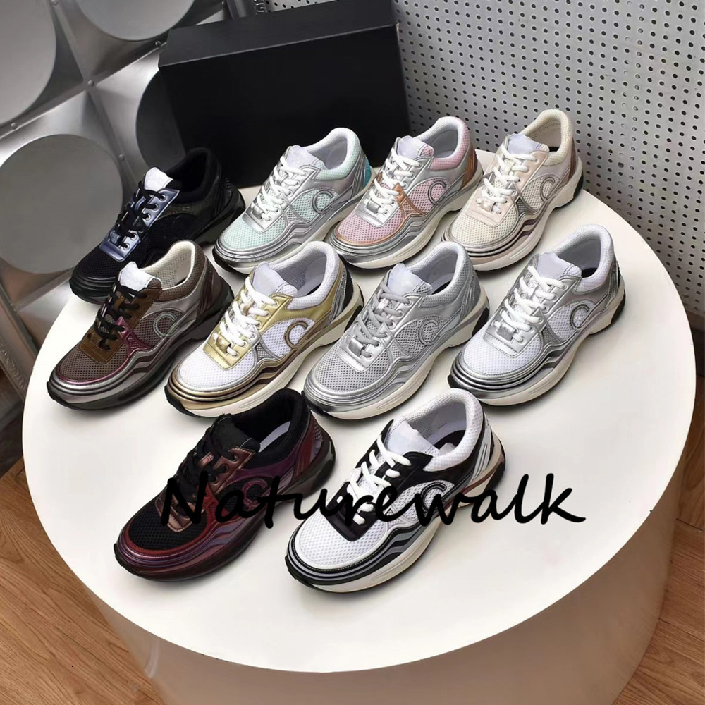 Designer shoes Luxury Womens shoes Casual Outdoor running shoes Reflective out of Sneakers Vintage Suede Leather Womens Trainers Fashion derma Shoes