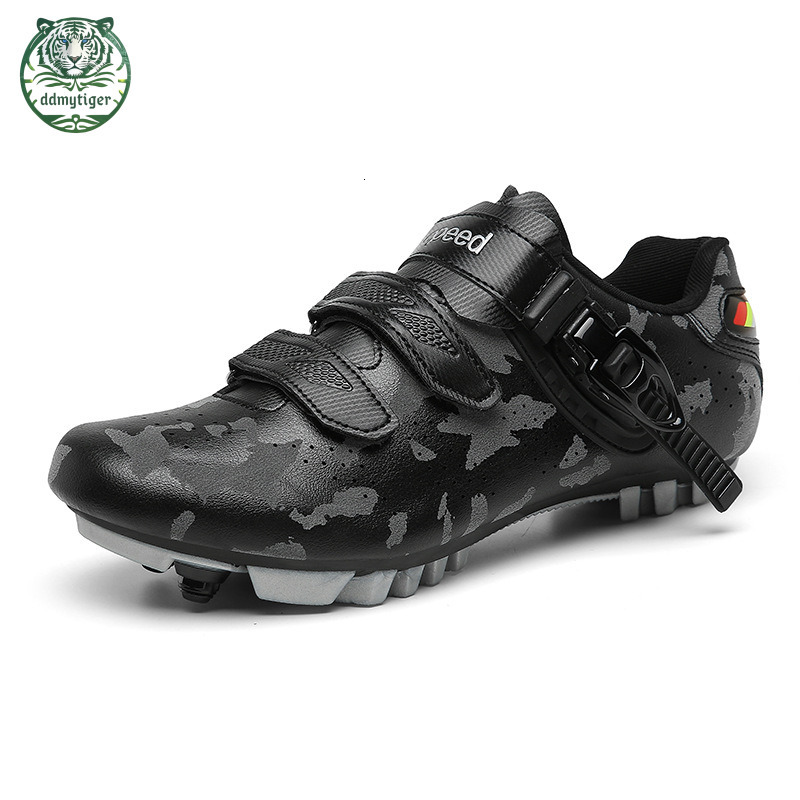 ddmytiger Professional road riding men's and women's mountain bike locking bicycle shoes, outdoor power assisted hard sole cycling shoes A d