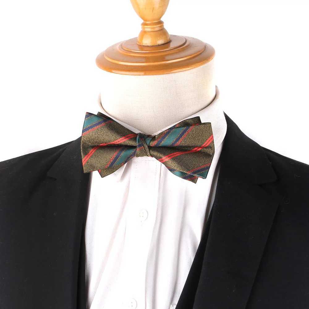 Classic mens pre tied tie ribbon tie mens wedding Christmas gift Y240925