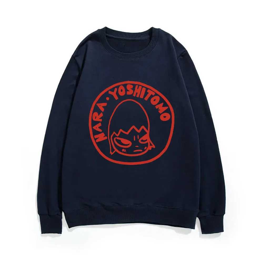 Yoshitomo Nara Dream Art Style Sweatshirt Round Neck Comfortable Loose Pullover Men Women Harajuku EU Size Sweatshirts ClothesX240925