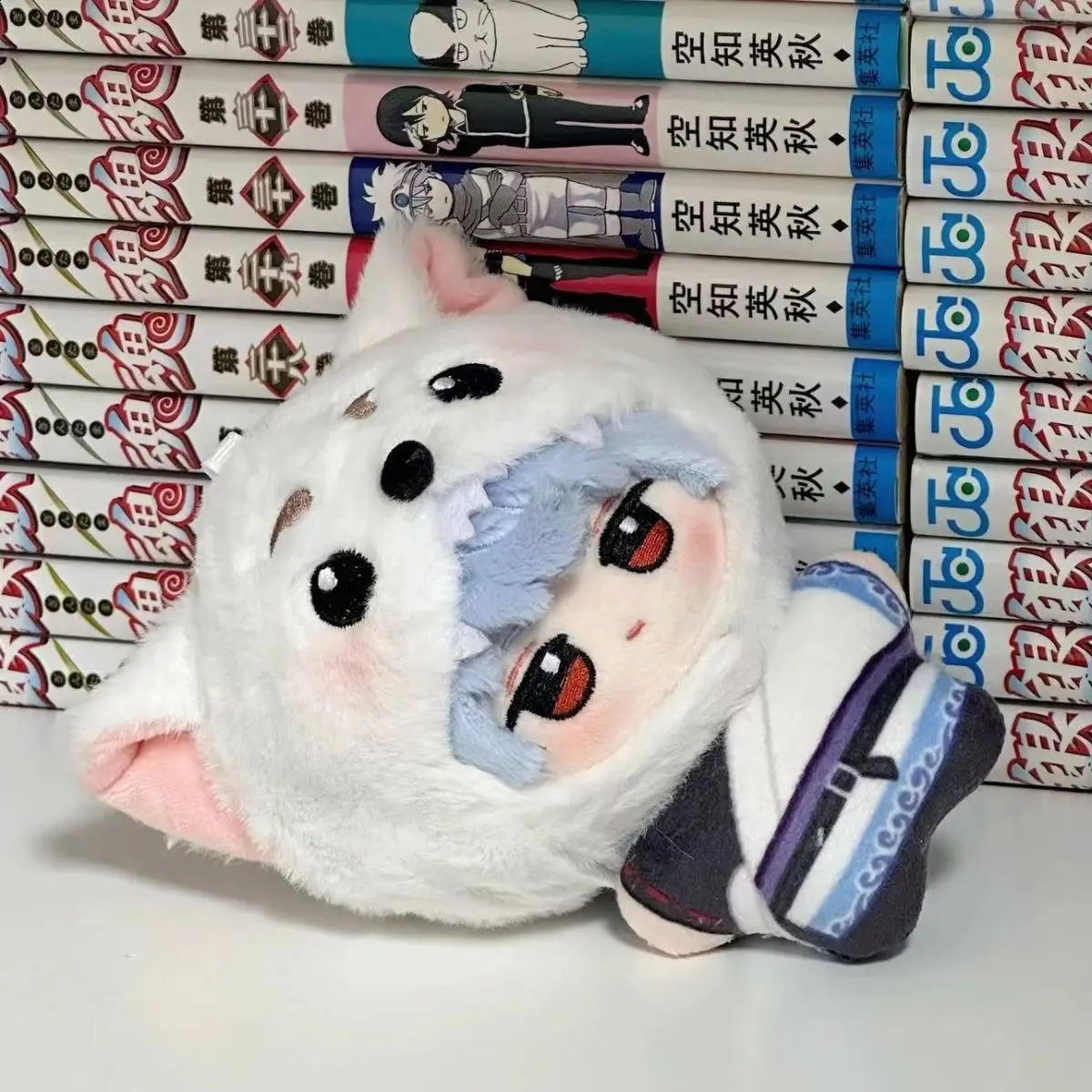 10cm Sakata Gintoki Gintama Plush Doll Keychain Packaging Decoration Cute Stuffed Toy for Collecting Perfect Birthday Gift Children 240925