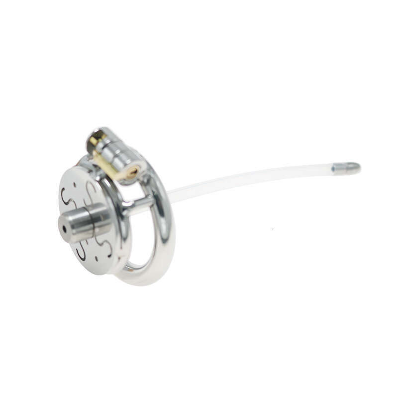 Chaqu new stainless steel chastity lock plate S hollow with thin 5mm conduit chastity device penis cage sex tool