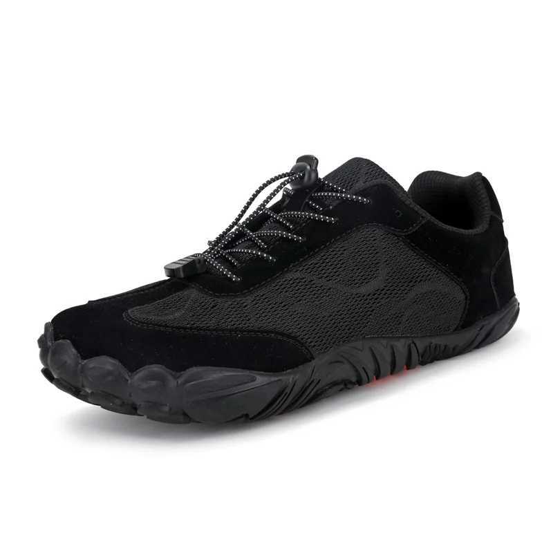 New mens and womens hiking shoes mens wide shoes breathable mesh barefoot wide toe shoes womens flat hiking M240924