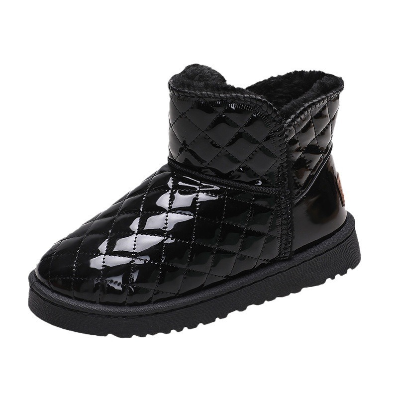 Snow Boots Women 2024 New Winter Versatile Waterproof Anti Slip Thickened Veet, Stylish Warm Cotton Shoes For Women