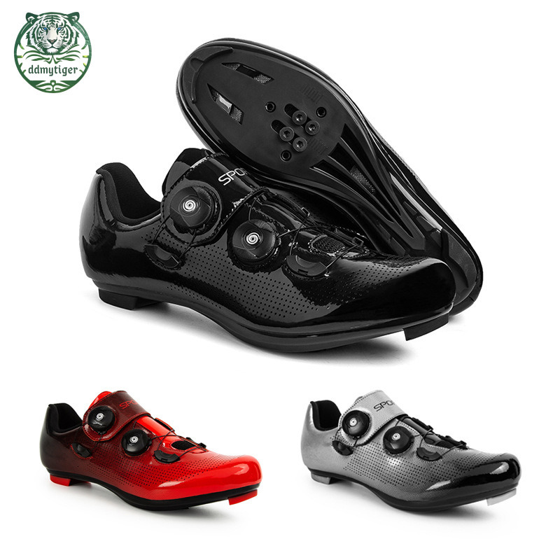 ddmytiger New mountain men's and women's road bike lock shoes, breathable cycling shoes A ddmythur