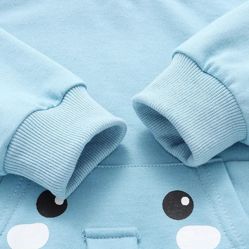 Ins Autumn Baby Girls 2PCS Clothing Set Cotton 3D Cartoon Pocket Childrens Sportswear Patch Jogging Pants 13Y 240925