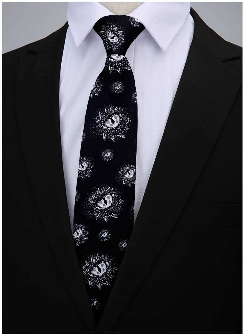 Mens new Skl tie new fashion Grosman tie casual mens tie 8CM wide tie for wedding party accessories Y240925