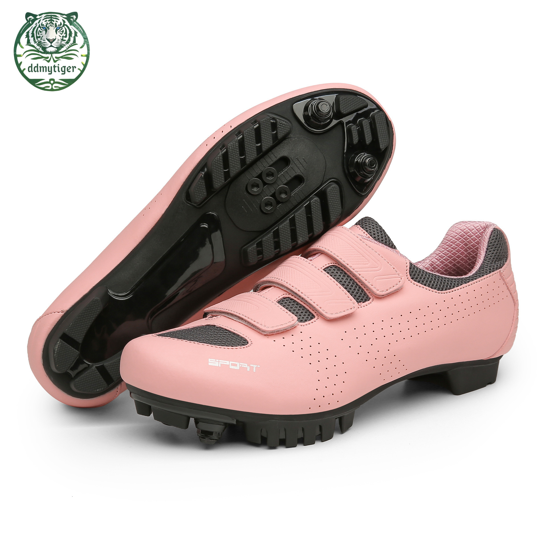 ddmytiger Outdoor plus size mountain cycling power assisted bikes, road shoes, sports events, cycling, men's and women's lock shoes A ddmyth
