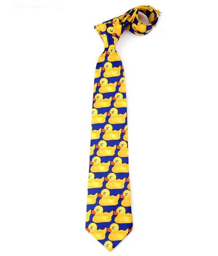 w Funny Rubber Duck Tie Mens Fashion Casual Fancy Ducky Professional Necktie Fashion Wedding Cute Ducky Tie For Man 8cm X2504071