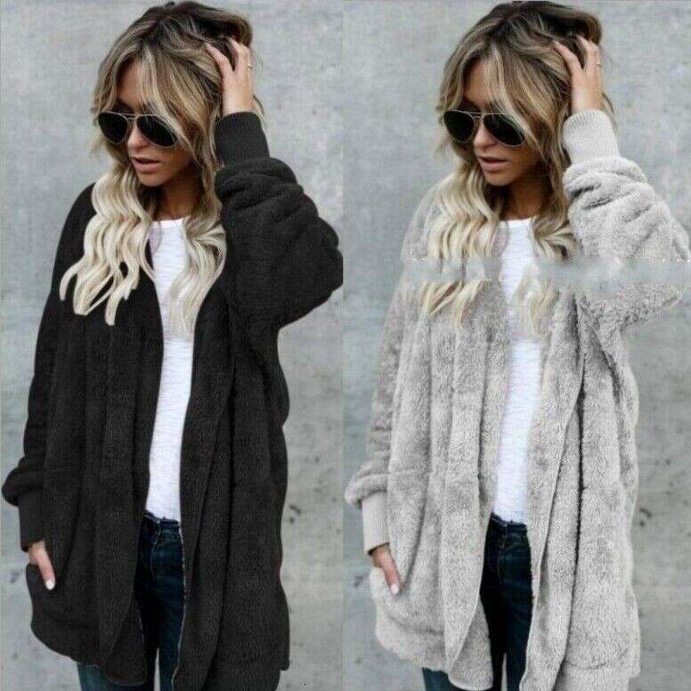 2024 autumn/winter furry warm top mid to long length, double-sided anti fur jacket