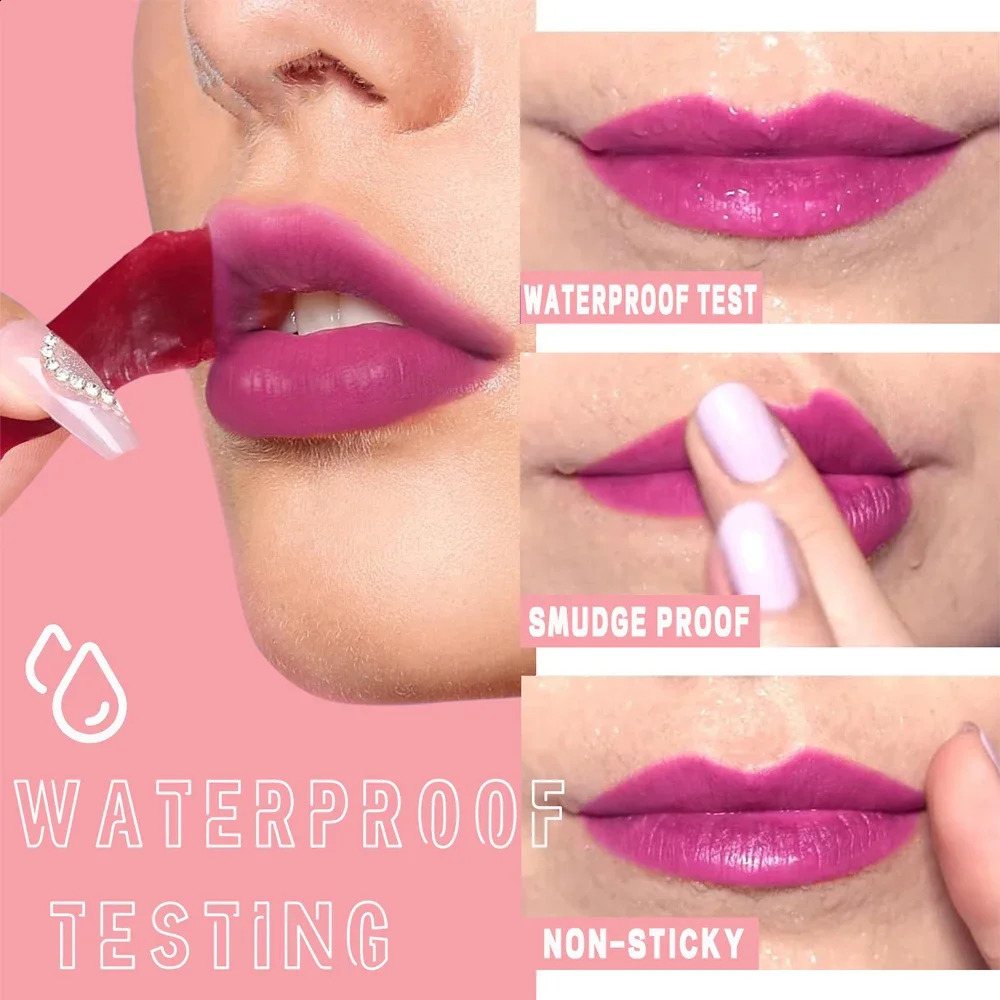 6 Colors Peel Off Liquid Lipstick Waterproof Longlasting LipGloss Mask Moisturizer Tear Pull Lip Lint Cosmetic Makeup Maquillage 250107