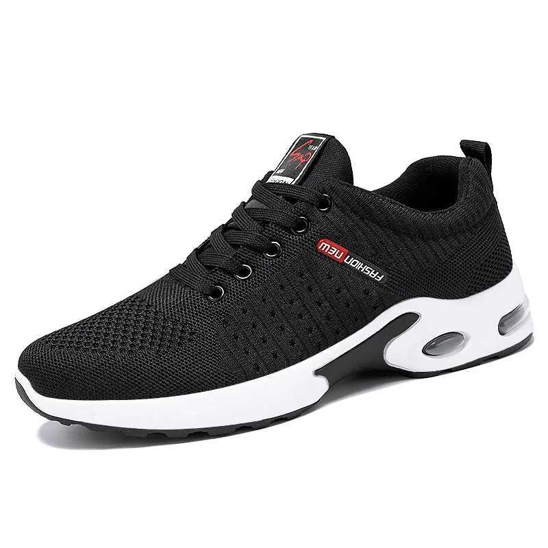 Mens shoes 2025 new trend mens shoes breathable lace running shoes Korean version lightweight casual sports shoes Z250403