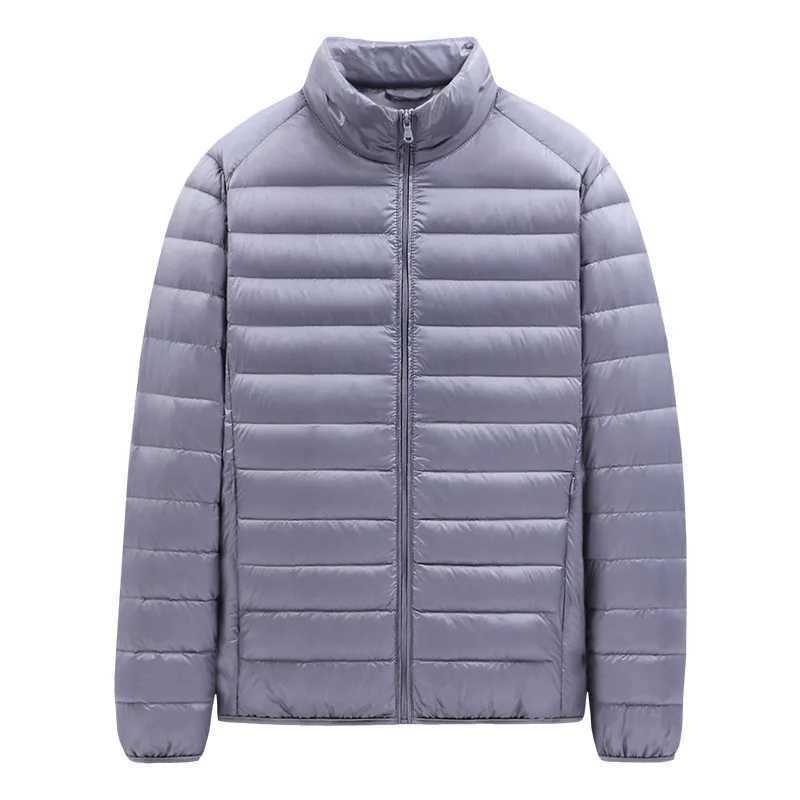 2023 new lightweight feather cotton coat mens short winter coat collar cotton coat trend Y240925