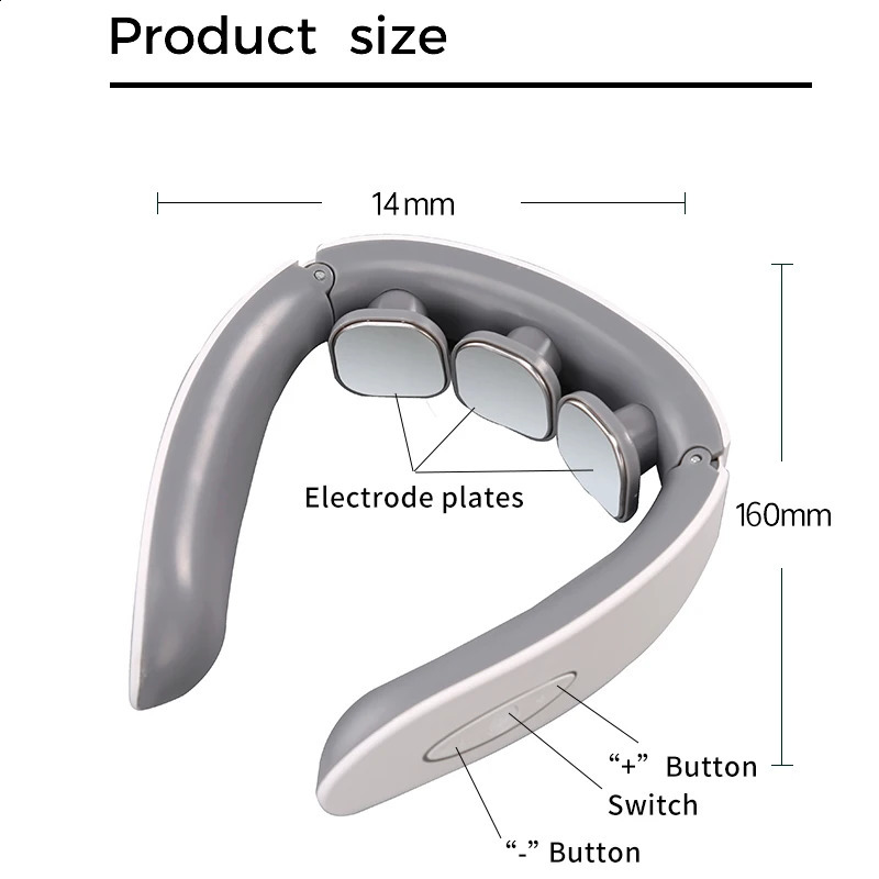 Electric Neck And Back Massager Shoulder Kneading Massage Pillow Trapezius Cervical Beautifully compact practi 240919