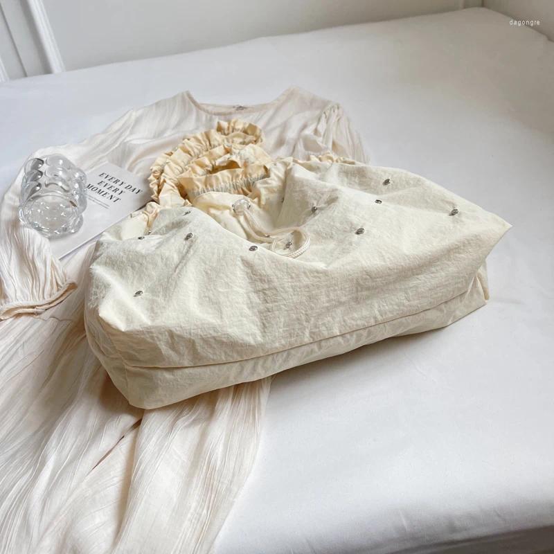 2025 NEW Shoulder Bags MUDUO Fashion Soild Color Woven Canvas Handbag Women's Large Capacity Student's zhanyishengli